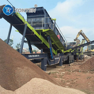 Đường tái chế chất thải bê tông xây dựng máy nghiền bán tự động