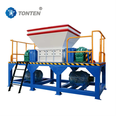 Máy xé lốp xe bucket nhựa Double Shaft Machine Shredder