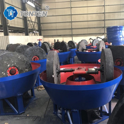 Ống ẩm ướt vàng ẩm ướt Pan Mill Machine Double Wheel Pan Mill Cho lựa chọn vàng