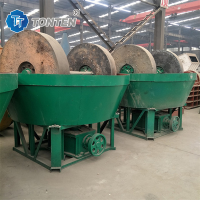 Máy nghiền vàng đá vàng cuộn nghiền nước ướt Pan Mill Machine cho châu Phi