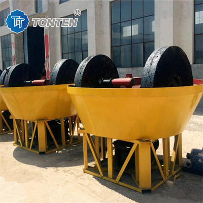 Máy nghiền vàng đá vàng cuộn nghiền nước ướt Pan Mill Machine cho châu Phi