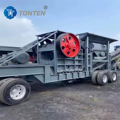 Nhà máy nghiền đá di động Máy làm cát nghiền bê tông di động