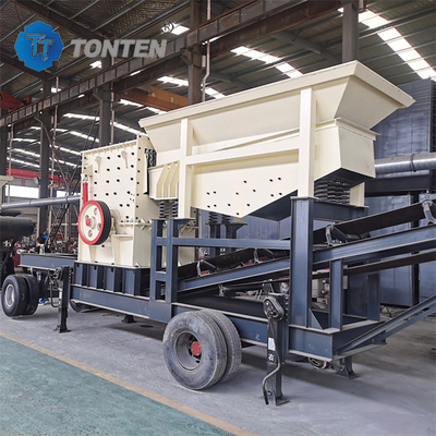 Đường nghiền đá khai thác mỏ Đường nghiền di động Động cơ nghiền đá granit diesel