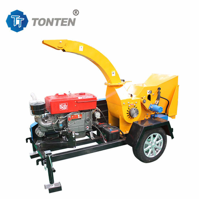 Cây nhánh gỗ máy nghiền gỗ Chipping Machine Diesel di động