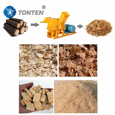 Máy nghiền gỗ Nấm ăn được Cây cưa vườn Thiết bị nghiền gỗ