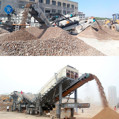 Máy nghiền đá đá đá mỏ máy nghiền movable