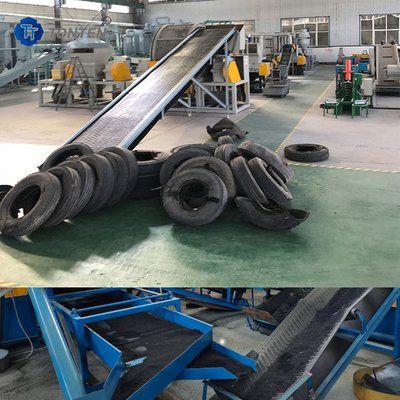 Nhà máy tái chế lốp xe cũ Máy nghiền cao su Máy nghiền lốp