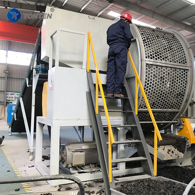 Nhà máy tái chế lốp xe cũ Máy nghiền cao su Máy nghiền lốp