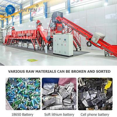 Nhà máy phân tách dây chuyền thiết bị tái chế pin lithium