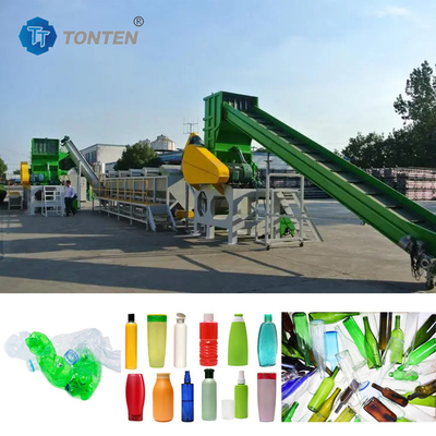 Sắt nhựa tái chế dây chuyền sản xuất phim chai vảy tái chế làm sạch