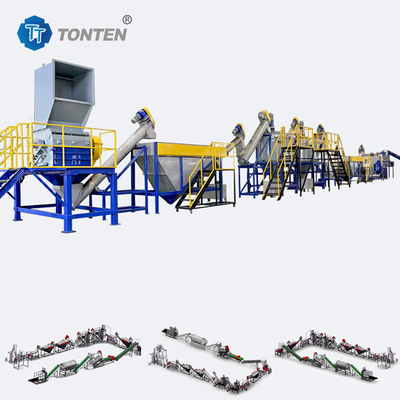 Sắt nhựa tái chế dây chuyền sản xuất phim chai vảy tái chế làm sạch