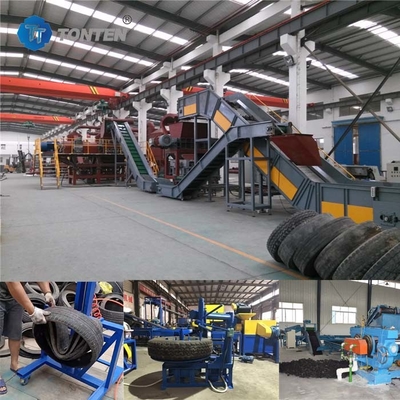Đường dây sản xuất máy tái chế lốp xe máy nghiền cao su