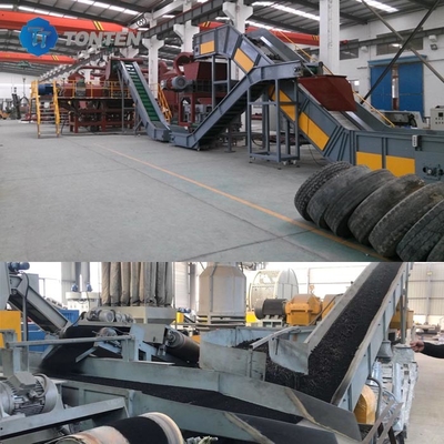 Máy nghiền lốp xe cũ Lưới tái chế Máy nghiền lốp xe bột cao su