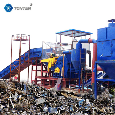 Sắt công nghiệp phế liệu Shredder Crusher dây chuyền sản xuất Máy tái chế