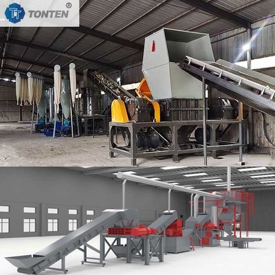 Rác thải điện tử tủ lạnh Shredder nghiền nát tái chế dòng Máy tùy chỉnh