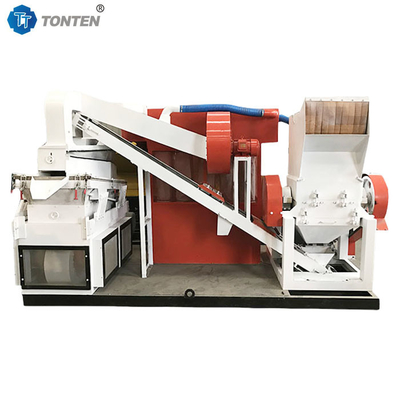 Sợi đồng Granulator Máy phế liệu cáp dây tái chế đồng cho bộ tách