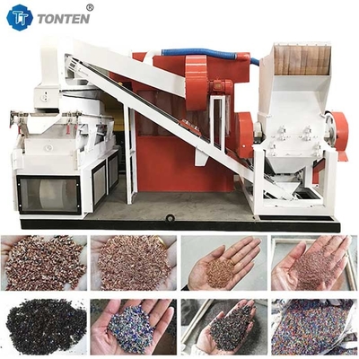 Máy Granulator đồng cáp cáp rác Nhà máy tái chế tách dây cáp
