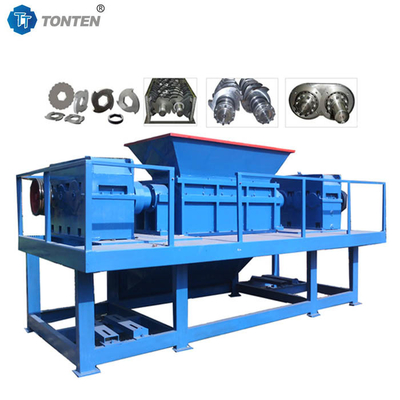 Phế liệu Sắt Lốp kim loại Shredder máy nghiền nát hộp Double Shaft nghiền nát