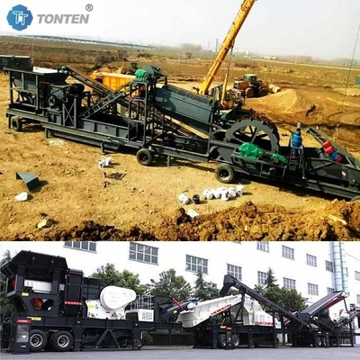 Nhà máy đập rác xây dựng di động Nhà máy đập sỏi đá