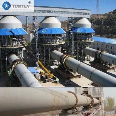 Cement đá vôi lò quay Aluminium hydroxide lò quay cho nhà máy thép
