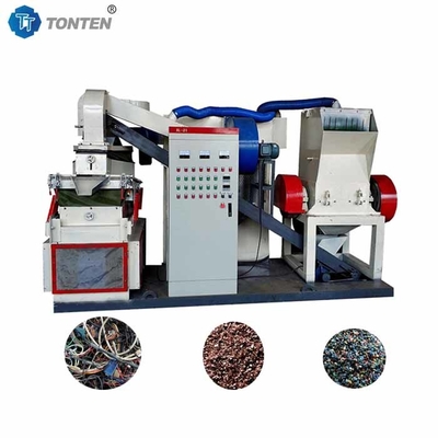Máy tách hạt cáp rác nhôm nhựa nghiền nát gốm gạo