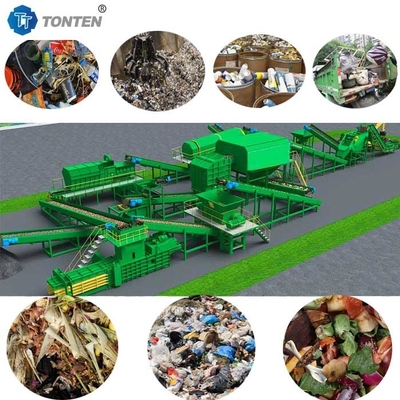 Dòng phân loại rác nhà bếp Phân loại tái chế thủy tinh