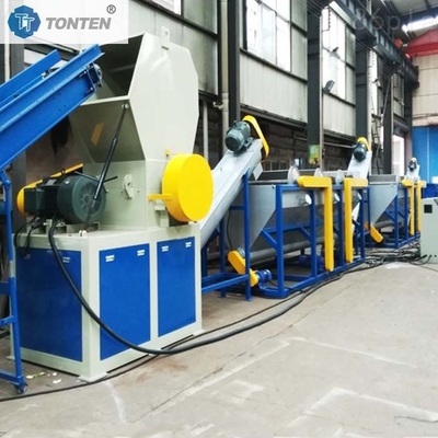 Nhà máy tái chế chai nhựa PET máy nghiền rửa dây chuyền sản xuất 80kw