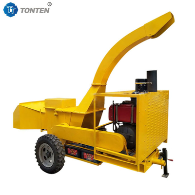Máy nghiền gỗ diesel di động Máy phân nhánh Máy nghiền mỏng Chipper loại di động