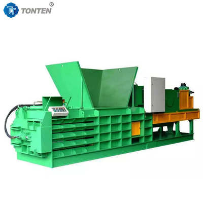 Máy bơm kim loại thủy lực ngang Baling Press quần áo