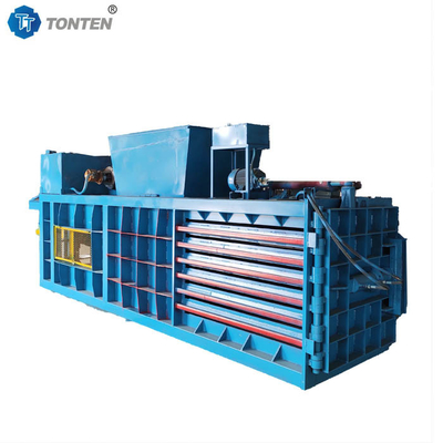 Máy nén nhựa thủy lực ngang Máy nén phế liệu nén nén tự động
