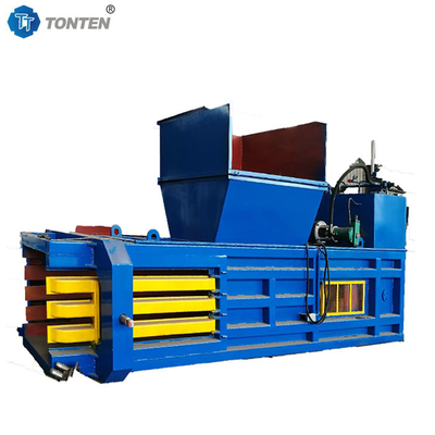 Máy nén nhựa thủy lực ngang Máy nén phế liệu nén nén tự động