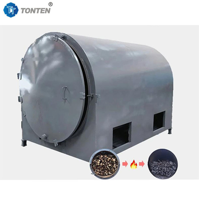 Biomass Rượu mỡ gạo Hust Carbonisation Cửa lò Cửa máy làm than dừa