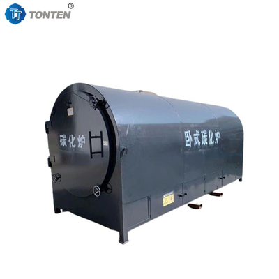 Cây than gỗ làm cho lò carbon hóa Máy carbon hóa theo chiều ngang
