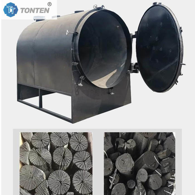 Cây than gỗ làm cho lò carbon hóa Máy carbon hóa theo chiều ngang