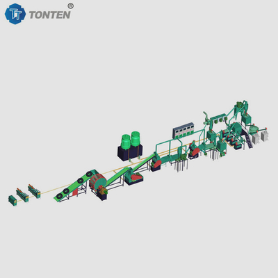 OEM lốp cao su tái chế máy máy cắt nhỏ dây chuyền sản xuất cho mulch