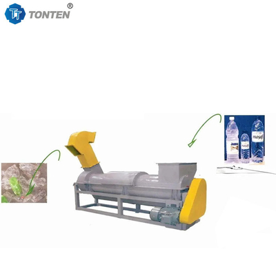 Máy xẻ chai PET Máy loại bỏ nhãn nhựa Máy phân tách tái chế