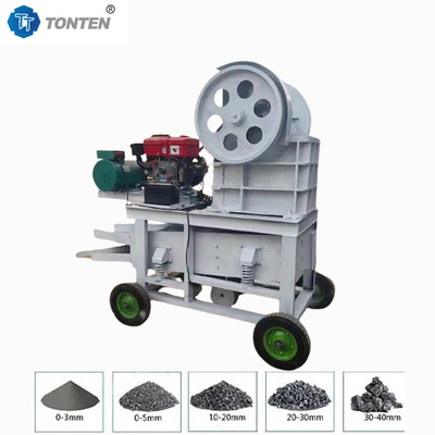 Máy nghiền hàm Máy nghiền đá vôi đá cẩm thạch Khảo mỏ Thiết bị nghiền di động