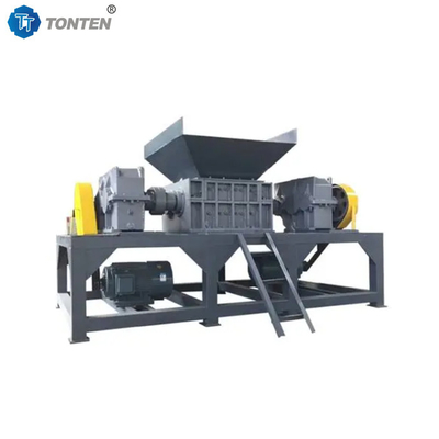 Máy nghiền rác rắn sắt gỗ Pallet Double Shaft Crusher Máy tự động