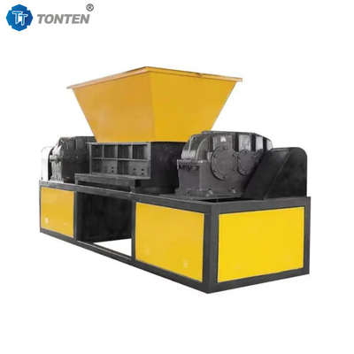 Máy nghiền rác rắn sắt gỗ Pallet Double Shaft Crusher Máy tự động