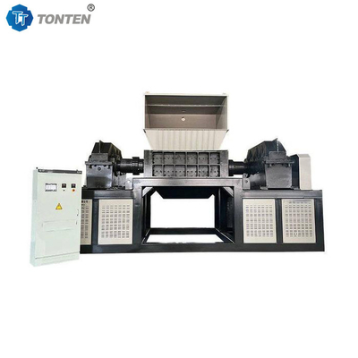 Thép thùng khay xương có thể hai trục Shredder đầu vật liệu Shredder