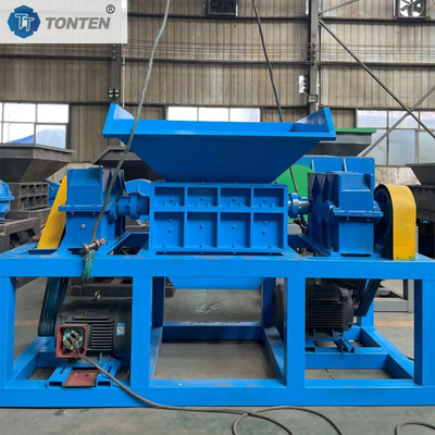 Máy băm nghiền trục đôi hạng nặng tự động gỗ thép
