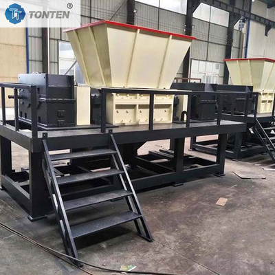 Máy băm nghiền trục đôi hạng nặng tự động gỗ thép