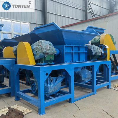 Máy băm xé túi dệt hai trục, băm vải cũ, gỗ