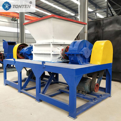 Máy tái chế mô hình mới Double Shaft Shredder cho gỗ nhựa