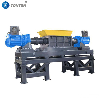Máy tái chế mô hình mới Double Shaft Shredder cho gỗ nhựa