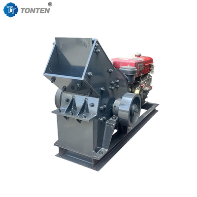 Máy nghiền thép diesel portable hammer mill mobile stone hammer crusher with screen Máy nghiền thép đá di động với màn hình