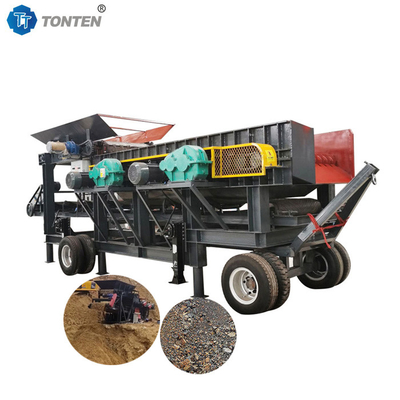 Máy tách đất đá bùn cát bùn với máy vận chuyển