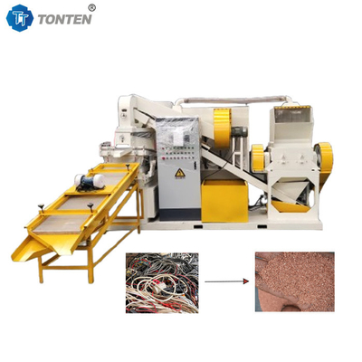 Máy phân tách nhựa tái chế dây đồng chất thải sợi dải hạt