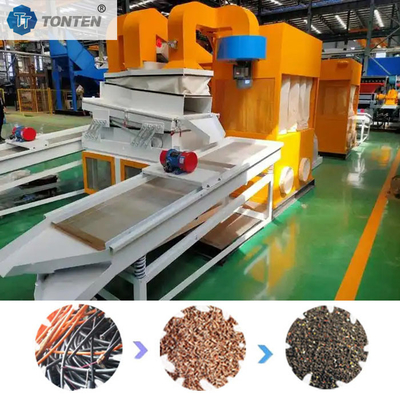 Máy tái chế dây đồng Cable Granulator Máy tái chế gạo đồng