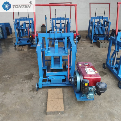 Máy làm gạch diesel rỗng đất đất sét gạch bùn máy bán